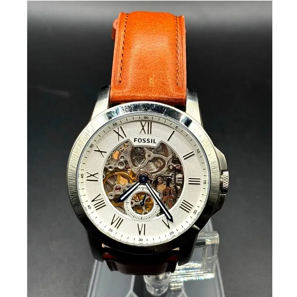 Fossil Grant ME3053 Automatic Skeleton Men’s Watch 44mm